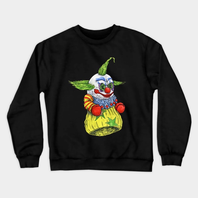Shorty, Killer Klowns - Horror Hand Puppet Crewneck Sweatshirt by ScottBokma